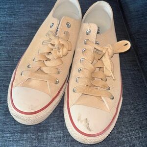Converse Beige Canvas Sneakers